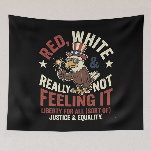 Item preview, Red White & Really Not Feeling It designed and sold by Mateusz Majcherek.