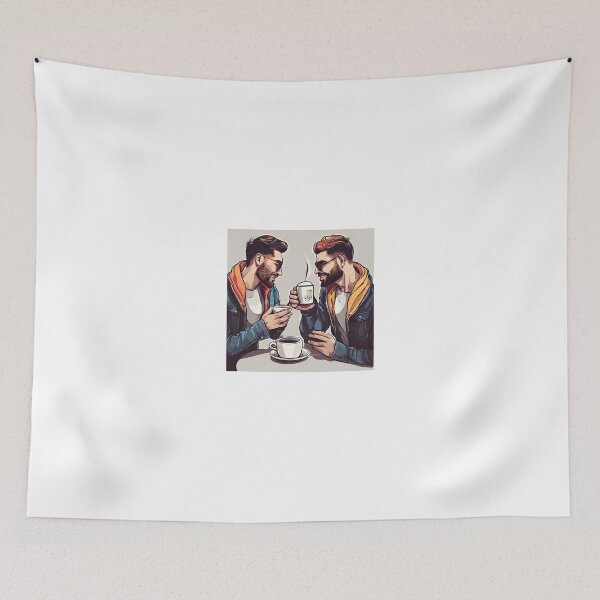 Item preview, Cozy Couple Love Illustration Design designed and sold by MMV2612.