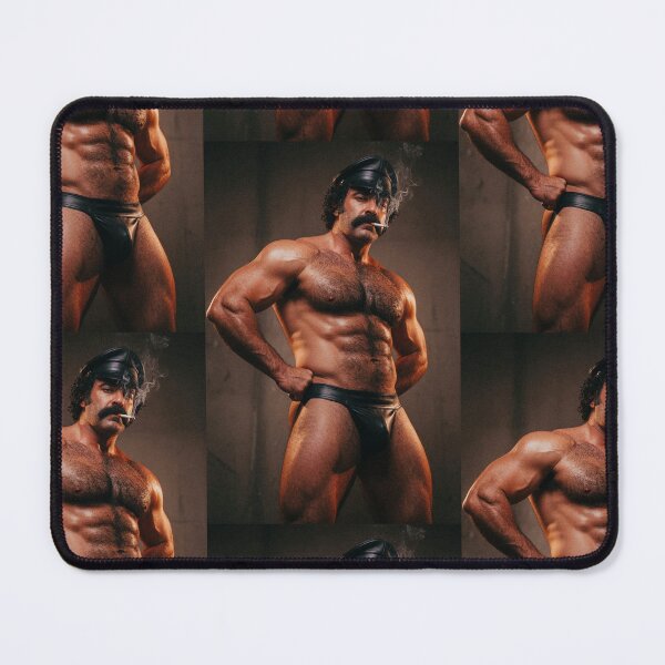 Item preview, Hairy Leather Daddy Smoking Cigarette designed and sold by ZhivanCrimson.