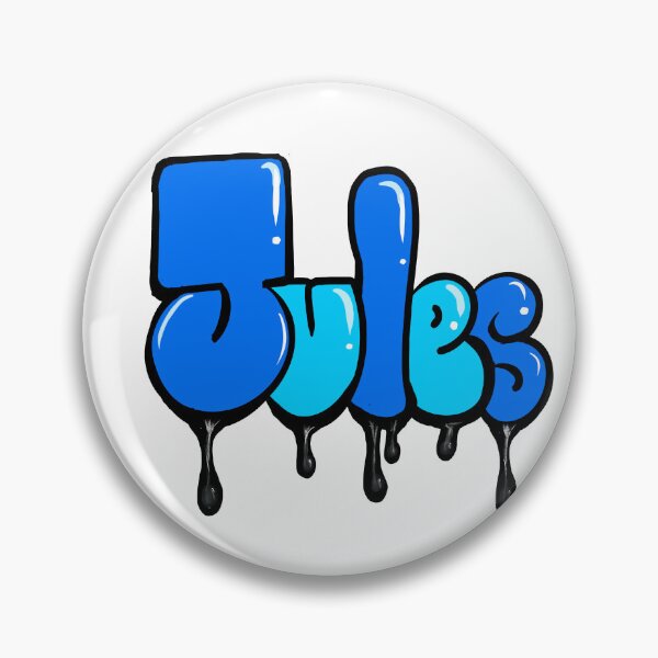 Item preview, Jules Name Personalized Custom Art Retro 70s Typography Vintage Bubble Letters designed and sold by Artonmytee.