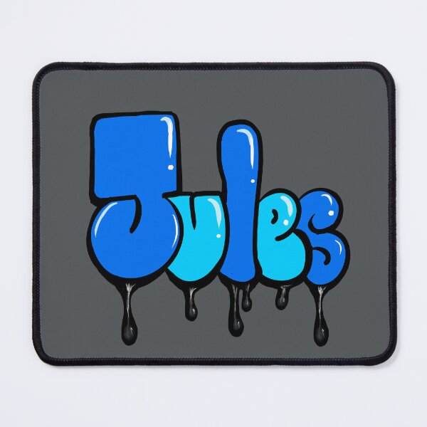 Item preview, Jules Name Personalized Custom Art Retro 70s Typography Vintage Bubble Letters designed and sold by Artonmytee.