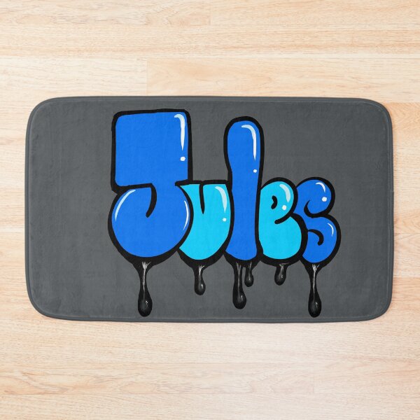 Item preview, Jules Name Personalized Custom Art Retro 70s Typography Vintage Bubble Letters designed and sold by Artonmytee.
