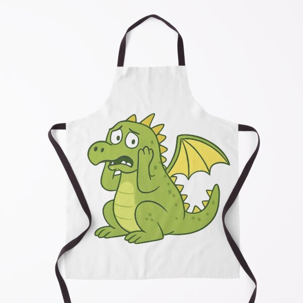 Item preview, Anxious Little Dragon – Scared Cute Chibi Dragon Having an Anxiety Attack designed and sold by Inka Moon Design.