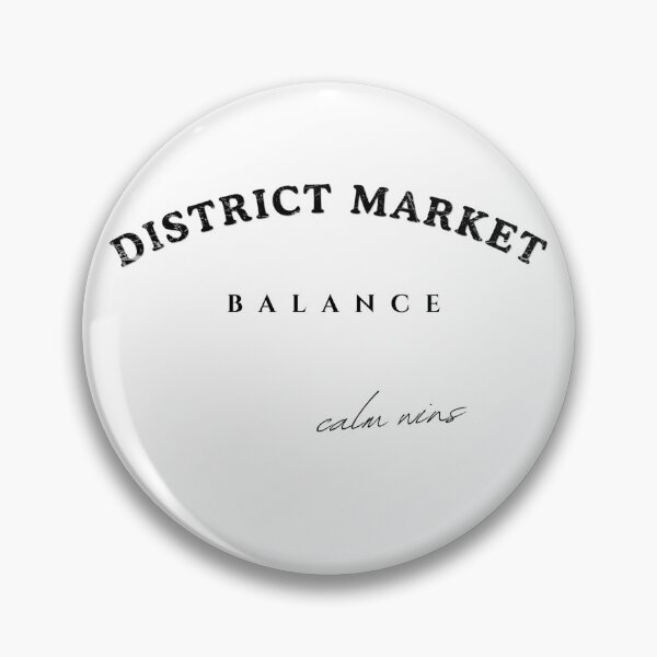Item preview, DISTRICT MARKET BALANCE Graphic Tee – Black Typography Design | Calm Wins designed and sold by districtmarket.