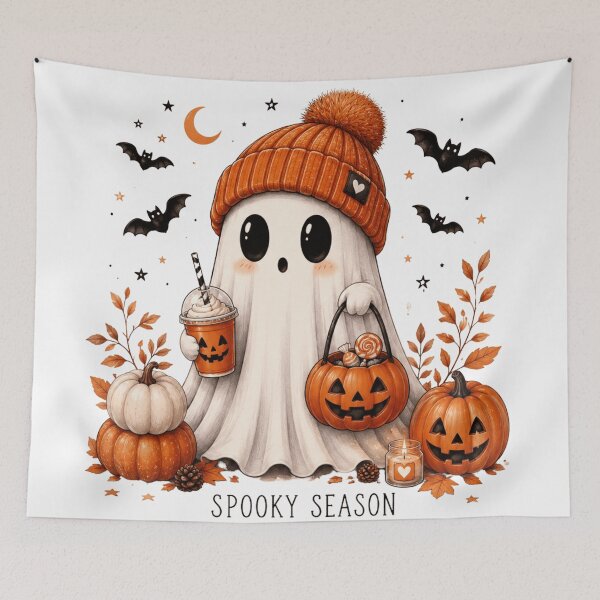 Item preview, Spooky Season Cute Ghost Fall Halloween designed and sold by ZENVIRART.