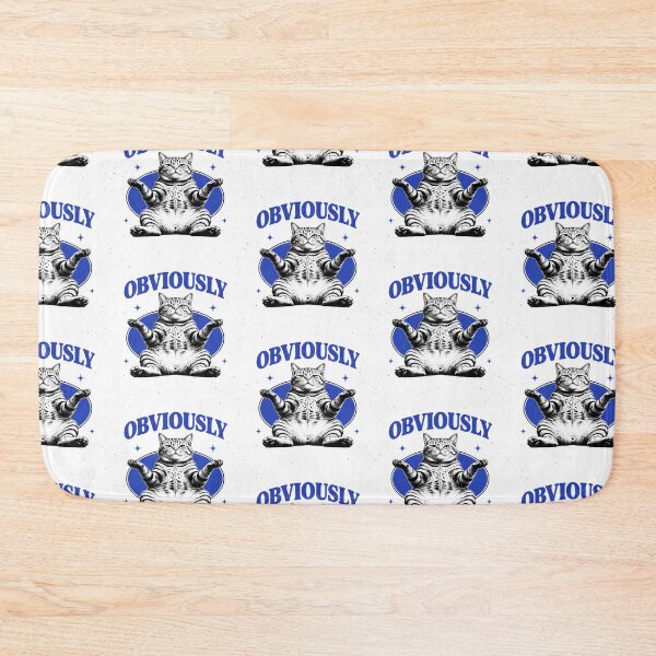Item preview, Obviously Cat Funny Sarcastic Retro Cat Design designed and sold by ChaoticCatIlust.