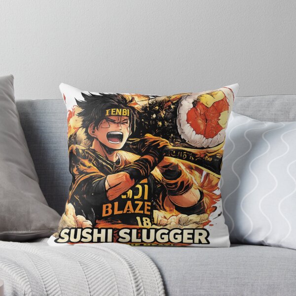 Item preview, Sushi Slugger – Taste the Heat! Anime Baseball Sushi Design designed and sold by Level-Up-Design.