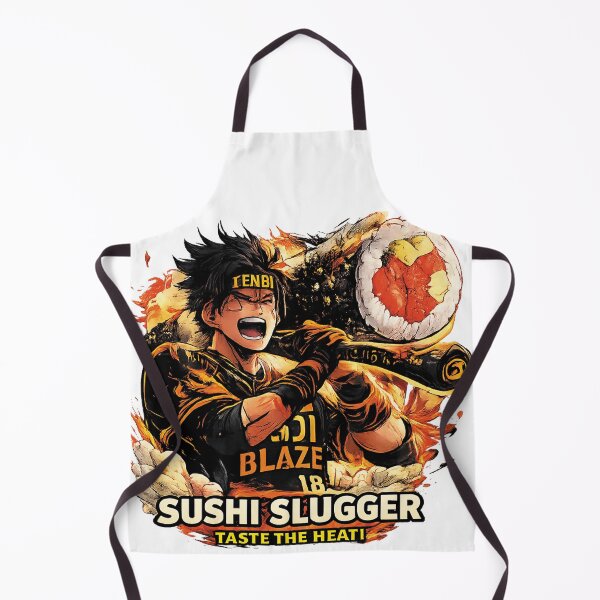 Item preview, Sushi Slugger – Taste the Heat! Anime Baseball Sushi Design designed and sold by Level-Up-Design.