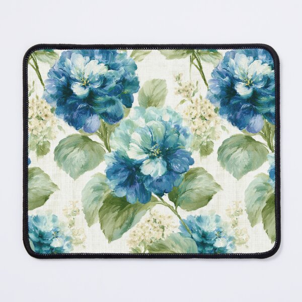 Item preview, Oil Painting Blue Hydrangea Botanical Pattern Housewarming Gift designed and sold by Vibrantdream.