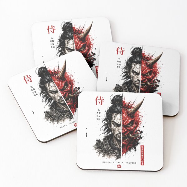 Item preview, Samurai & Oni Duality – Honor Loyalty Respect Japanese Warrior Art designed and sold by novaduman.