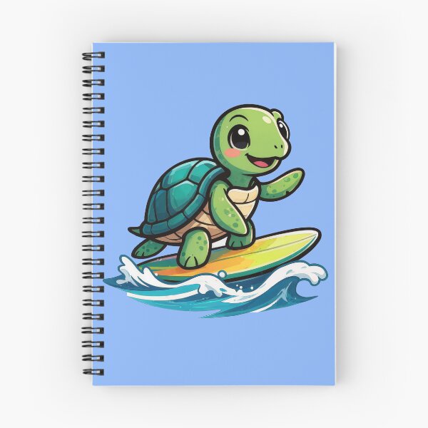 Item preview, Surfing Sea Turtle – Cute Cartoon Ocean Rider Design designed and sold by shorethings.