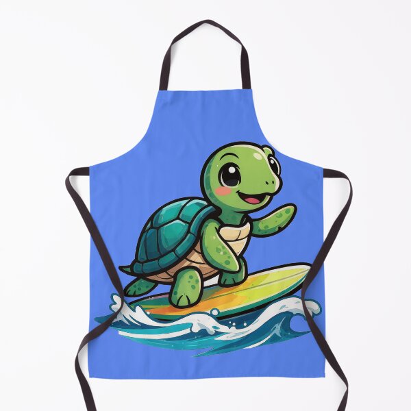 Item preview, Surfing Sea Turtle – Cute Cartoon Ocean Rider Design designed and sold by shorethings.