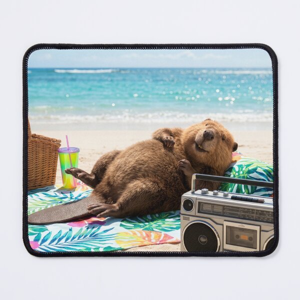 Item preview, Beach Blanket Beaver designed and sold by Tridentulus.