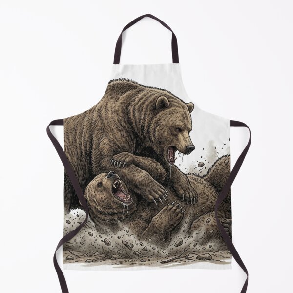 Item preview, Grizzly bears fighting designed and sold by The-graphic-Artist .