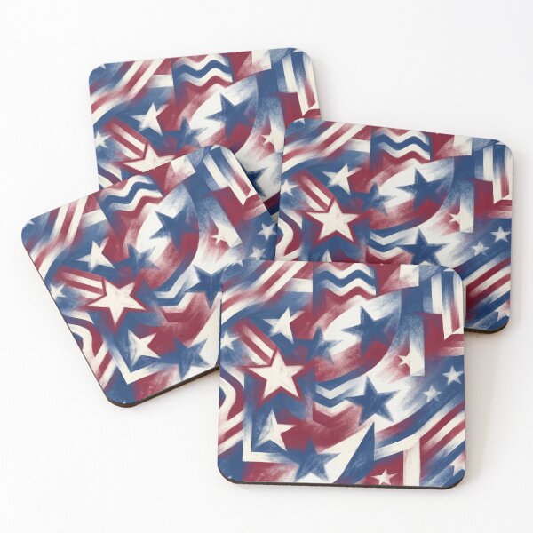 Item preview, Stars and Stripes Chalk Design designed and sold by LibertyForge-Co.