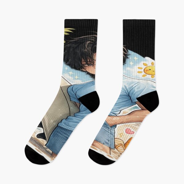 Item preview, Cute anime summer sticker designed and sold by Yocoop320.