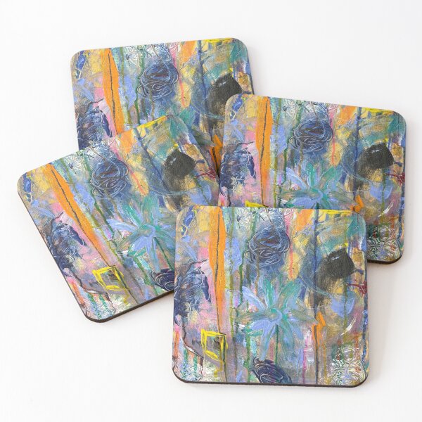 Item preview, Colourful Original Abstract Acrylic Painting designed and sold by LaurenOliverArt.