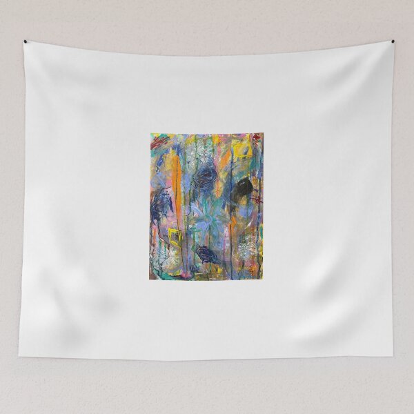 Item preview, Colourful Original Abstract Acrylic Painting designed and sold by LaurenOliverArt.