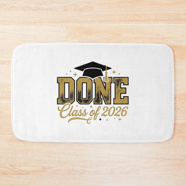 Item preview, DONE Class Of 2026 Vintage Gold Graduation Cap designed and sold by drchzak.