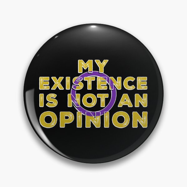 Item preview, My Existence Is Not An Opinion - Intersex Flag designed and sold by Qweird Artistry.