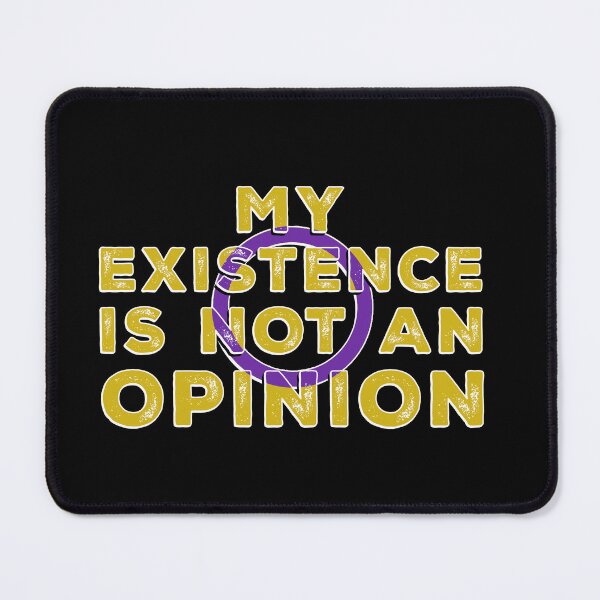 Item preview, My Existence Is Not An Opinion - Intersex Flag designed and sold by Qweird Artistry.