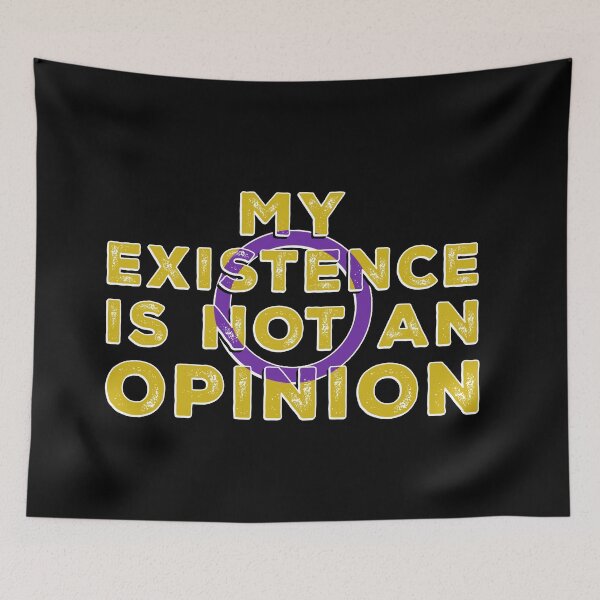 Item preview, My Existence Is Not An Opinion - Intersex Flag designed and sold by Qweird Artistry.