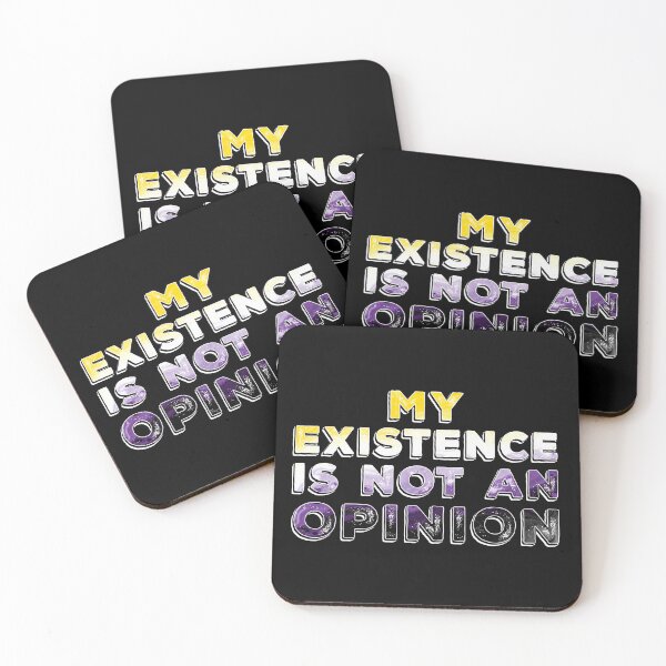 Item preview, My Existence Is Not An Opinion - Nonbinary Colors designed and sold by Qweird Artistry.
