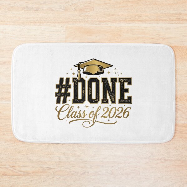 Item preview, Hashtag DONE Class Of 2026 Retro Gold Graduation designed and sold by drchzak.