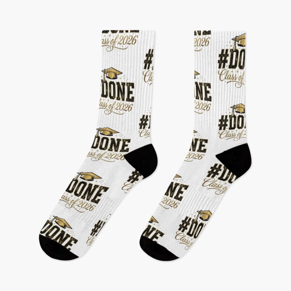 Item preview, Hashtag DONE Class Of 2026 Retro Gold Graduation designed and sold by drchzak.