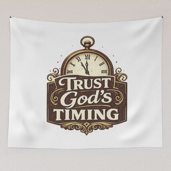 Item preview, Trust gods timing designed and sold by QCena.