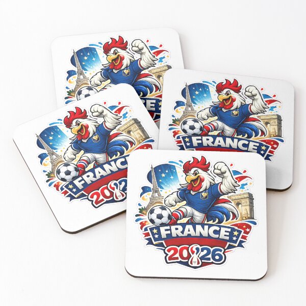 Item preview, France Football Fan Cartoon Sticker | French Football Supporter designed and sold by aminesez22.