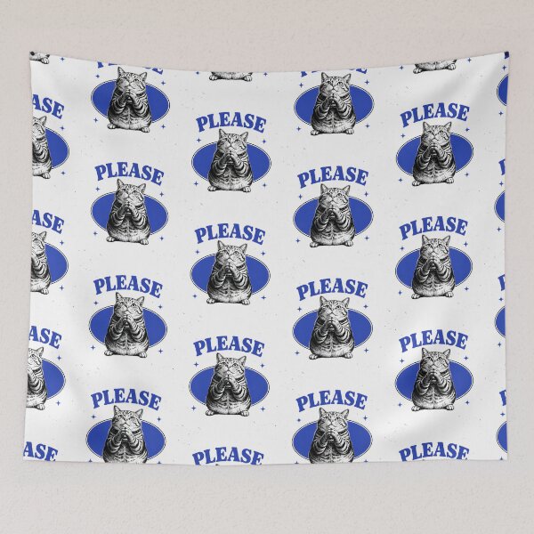 Item preview, Please Cat Funny Sarcastic Cat Lover Design designed and sold by ChaoticCatIlust.