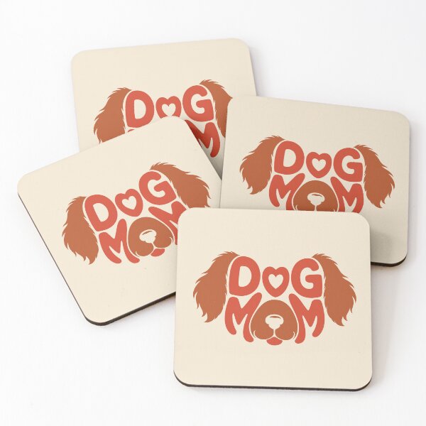 Item preview, Dog Mom - Ruby Cavalier King Charles Spaniel Typography designed and sold by Kaurisdigital.