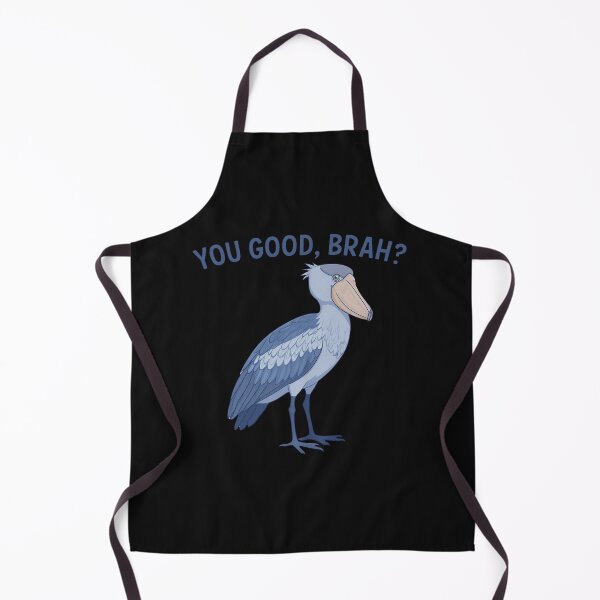 Item preview, Fun Shoebill stork illustration with the quote " YOU GOOD, BRAH?"  graphic meme for t-shirts and apparel designed and sold by MKTreasures.