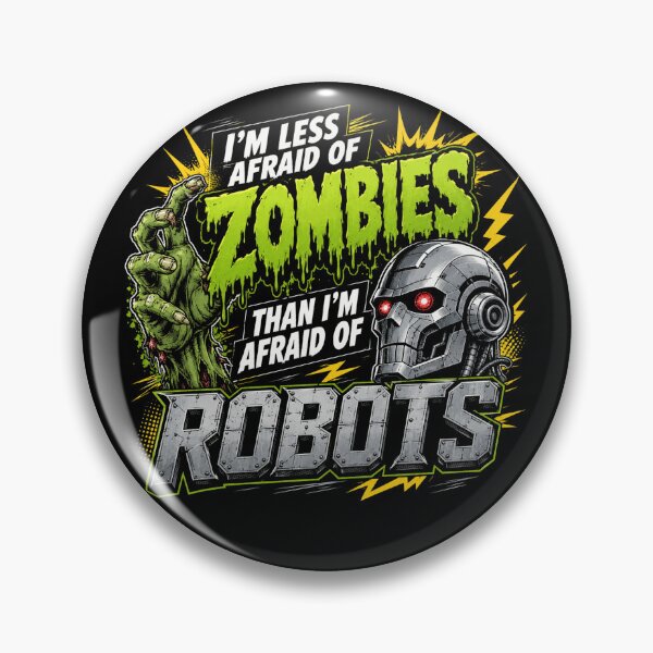 Item preview, Zombies vs Robots Funny Monster Comic Graphic designed and sold by Department61.