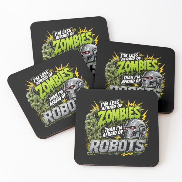 Item preview, Zombies vs Robots Funny Monster Comic Graphic designed and sold by Department61.