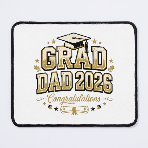 Item preview, Proud Grad Dad 2026 Congratulations Vintage Varsity designed and sold by drchzak.