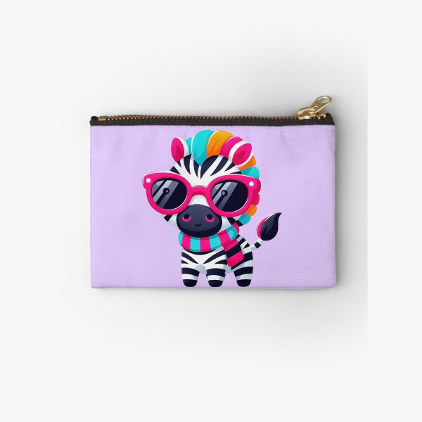 Item preview, Cute Colorful Zebra With Pink Glasses designed and sold by SweetLilith.