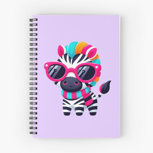 Item preview, Cute Colorful Zebra With Pink Glasses designed and sold by SweetLilith.