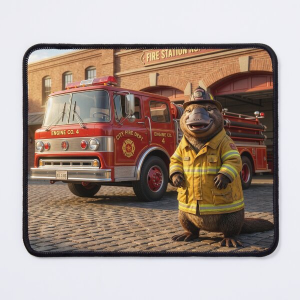 Item preview, Platypus Fire Chief designed and sold by Tridentulus.