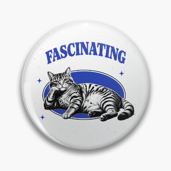 Item preview, Fascinating Cat Sarcastic Vintage Cat Graphic designed and sold by ChaoticCatIlust.