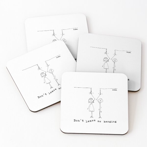 Item preview, Don´t leave me hanging -Funny Stick Figure Doodle Illustration designed and sold by PascoalSimoes.