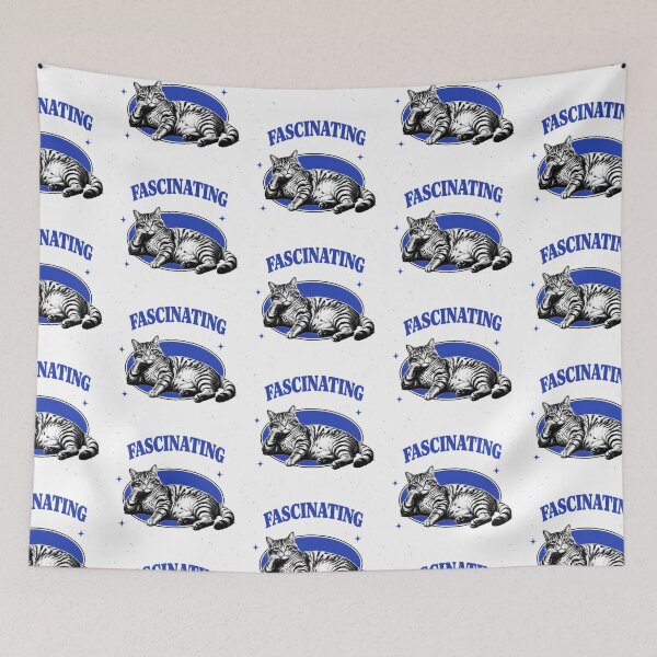 Item preview, Fascinating Cat Sarcastic Vintage Cat Graphic designed and sold by ChaoticCatIlust.