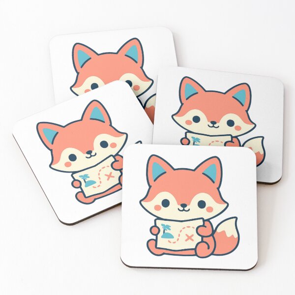 Item preview, Adventure Awaits Fox - Cute Kawaii Explorer Sticker  designed and sold by foryouandyours.
