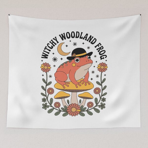 Item preview, Witchy Woodland Frog Cottage core designed and sold by DamenGphix.