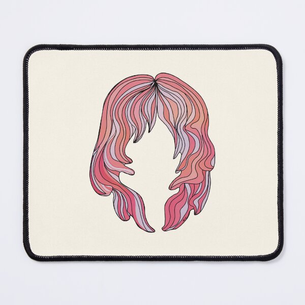 Item preview, Groovy Pink Flowing Mermaid Hair Silhouette designed and sold by Karin Taylor.