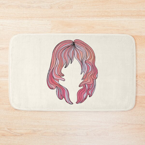 Item preview, Groovy Pink Flowing Mermaid Hair Silhouette designed and sold by Karin Taylor.