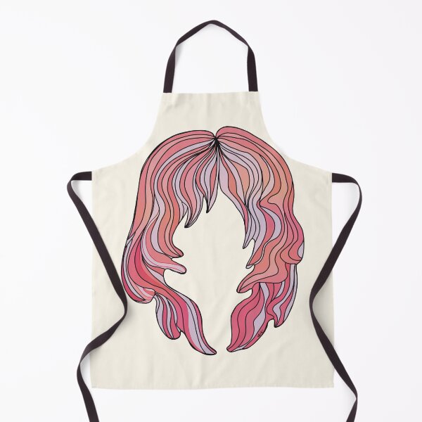 Item preview, Groovy Pink Flowing Mermaid Hair Silhouette designed and sold by Karin Taylor.