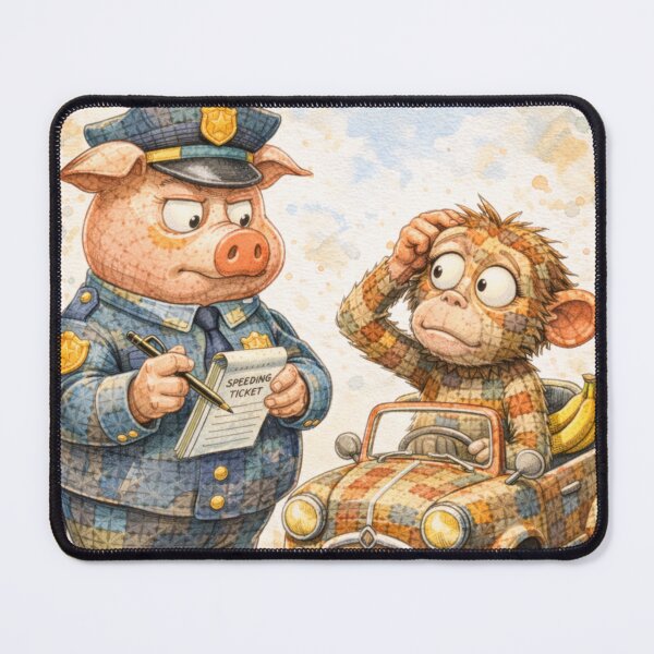 Item preview, Pig Cop and Monkey designed and sold by OnePercent992.