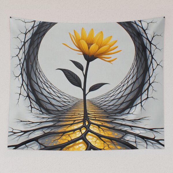 Item preview, A flourishing circle of life made of roots and branches designed and sold by Mianku | Für das Leben.